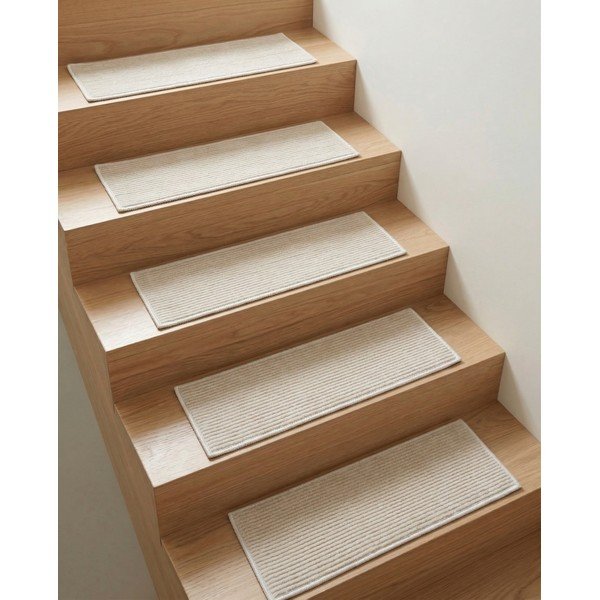 Covorașe pentru scări bej 16 buc. 25x65 cm Silio – Vitaus-image-1