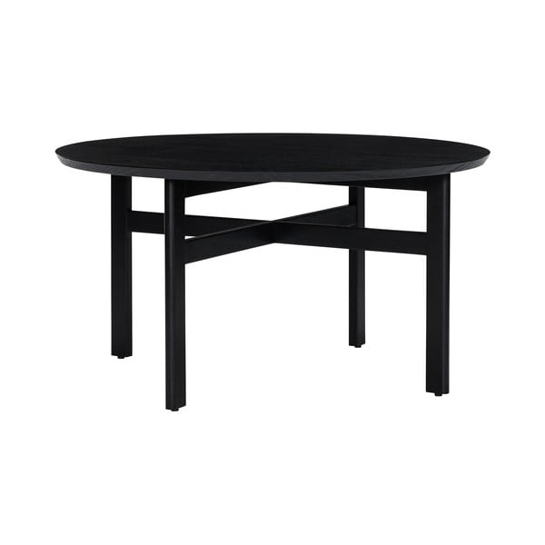 Măsuță de cafea neagră rotundă ø 80 cm Fjord – Hübsch