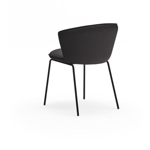 Set de scaune de sufragerie negru 2 buc. tapițat Add – Teulat-image-4