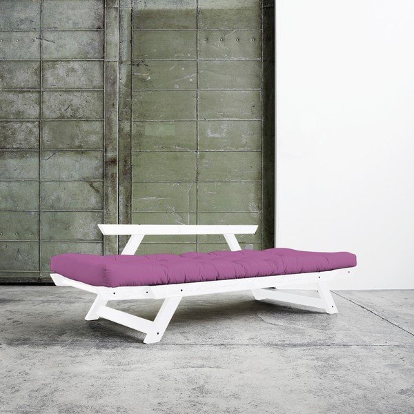 Canapea extensibilă Karup Bebop White/Taffy Pink-image-1