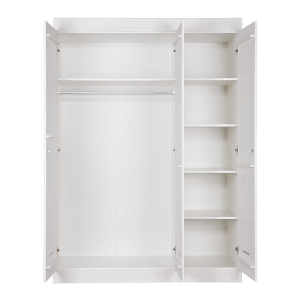 Șifonier cu 3 uși WOOOD Locker, alb-image-2