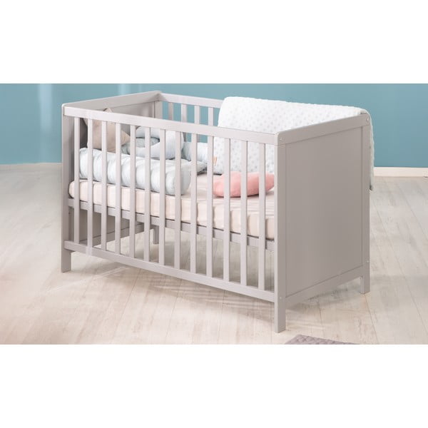 Pătuț gri/taupe 60x120 cm Hamburg – Roba-image-1