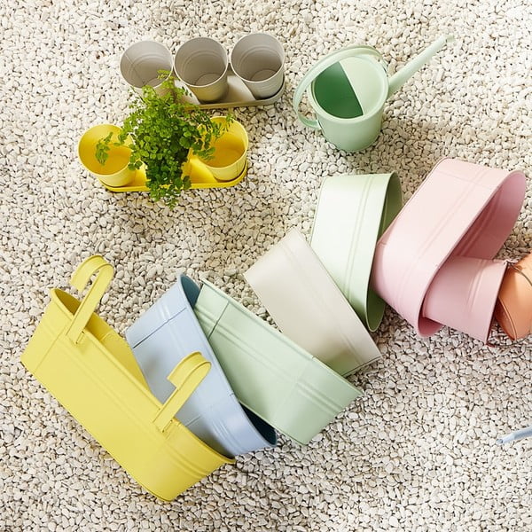 Set 3 ghivece Butlers Zinc, roz-image-1