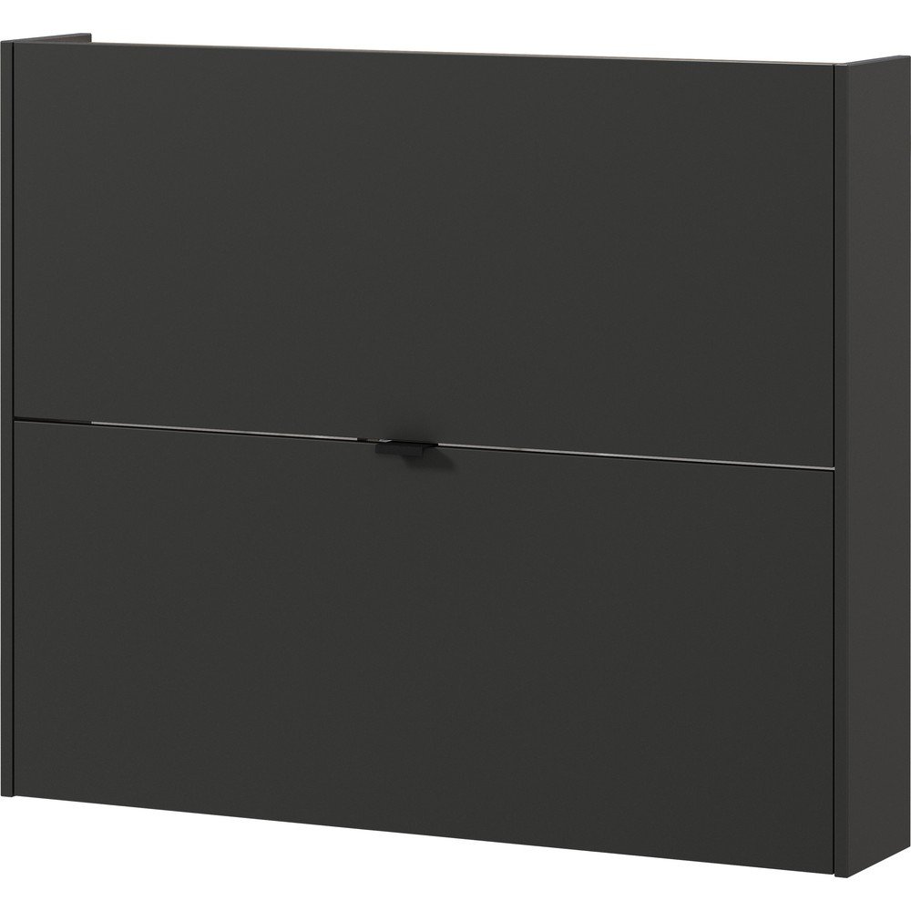 Pantofar gri antracit cu deschidere înclinată/suspendat cu aspect de lemn de stejar 100x83x18 cm Ameca – Germania