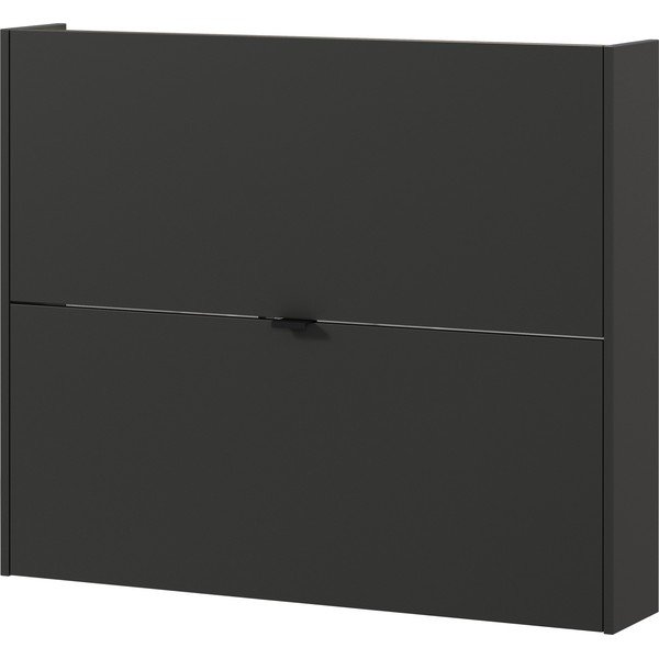 Pantofar gri antracit cu deschidere înclinată/suspendat cu aspect de lemn de stejar 100x83x18 cm Ameca – Germania