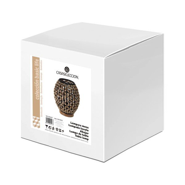 Veioză negru/natural (înălțime 23 cm) Natural Way – Casa Selección-image-3