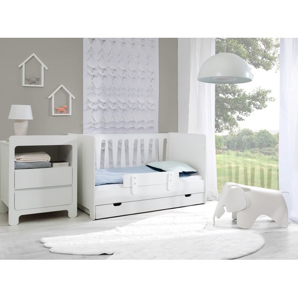 Sertar alb pentru sub pat de copii  60x120 cm - Pinio-image-3