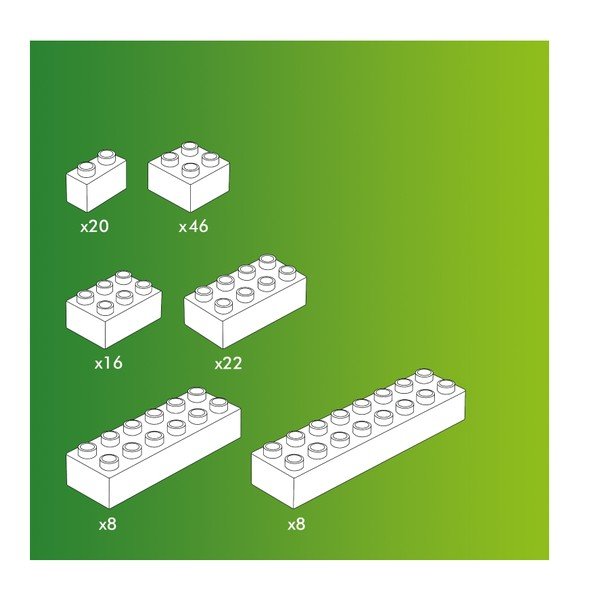 Set cuburi de construit Hubelino Snow, 120 piese-image-1