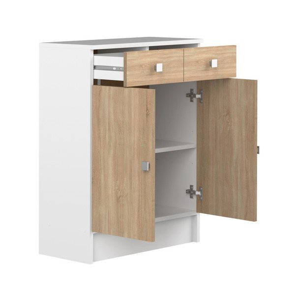 Dulap baie cu aspect de lemn de stejar TemaHome Combi-image-4