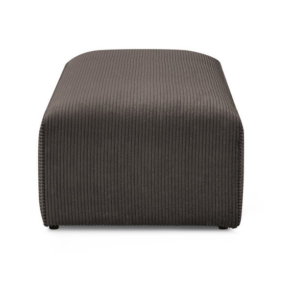 Taburet modular maro cu tapițerie din catifea reiată Megeve – Bobochic Paris-image-3