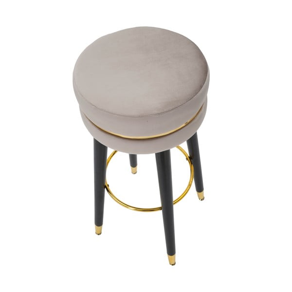 Scaun de bar gri deschis tapițat (înălțime șezut 74 cm) Paris – Mauro Ferretti-image-2