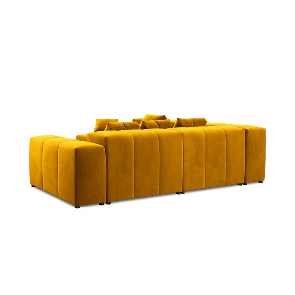 Colțar galben cu tapițerie din catifea (variabil) Rome Velvet - Cosmopolitan Design-image-4