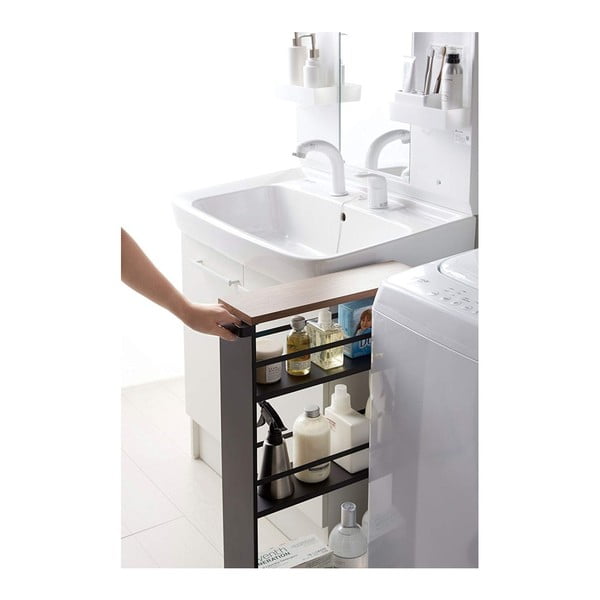 Etajeră de baie neagră din metal 47,5x81 cm Tower – YAMAZAKI-image-3