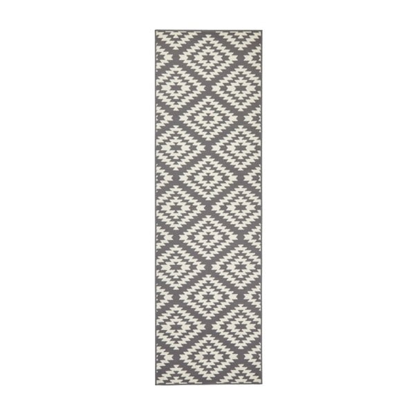 Covor tip traversă Hanse Home Basic Nordic, 80x450 cm, gri-alb
