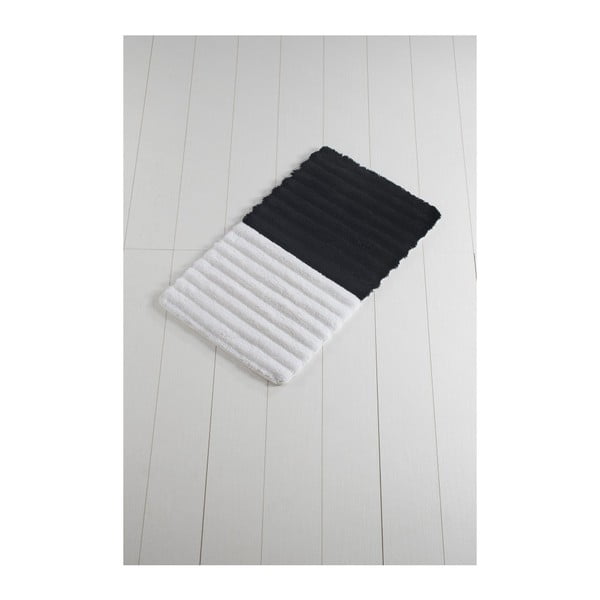 Covoraș baie Confetti Bathmats Soft Black, 60 x 100 cm, alb - negru