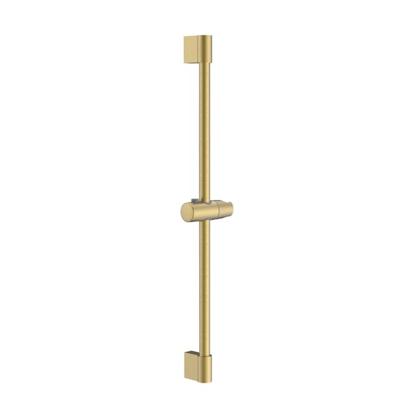 Tijă de duș aurie de montat pe perete din oțel inoxidabil 71 cm cu suport glisant – Sapho