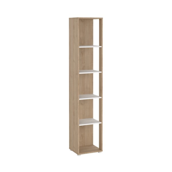 Bibliotecă albă/cu  aspect de lemn de stejar 41x205 cm Sign – Tvilum-image-1