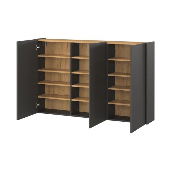 Set pentru hol gri antracit cu aspect de lemn de stejar Libbiano – Germania-image-1