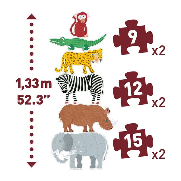 Puzzle pentru copii Djeco Giga Jungle-image-2