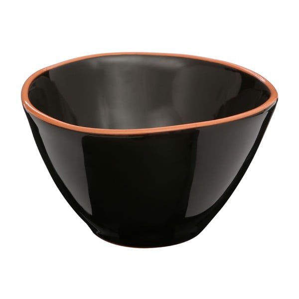 Bol din teracotă glazurată pentru cereale Premier Housewares Calisto, ⌀ 16 cm, negru