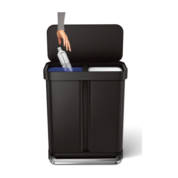 Coș de gunoi din oțel cu pedală pentru deșeuri sortate 58 l - simplehuman-image-3