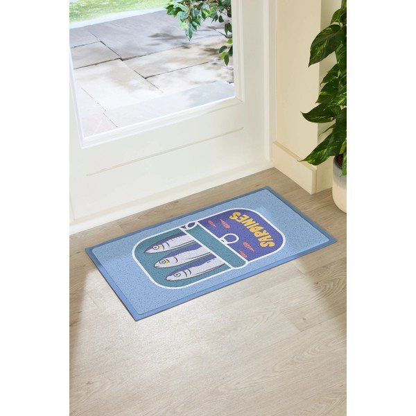 Covoraș de intrare din plastic reciclat 40x70 cm Sardine Tin – Artsy Doormats-image-2