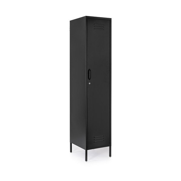 Dulap negru din metal cu încuietoare 38x185x46 cm Cambridge – Yes Everyday-image-2