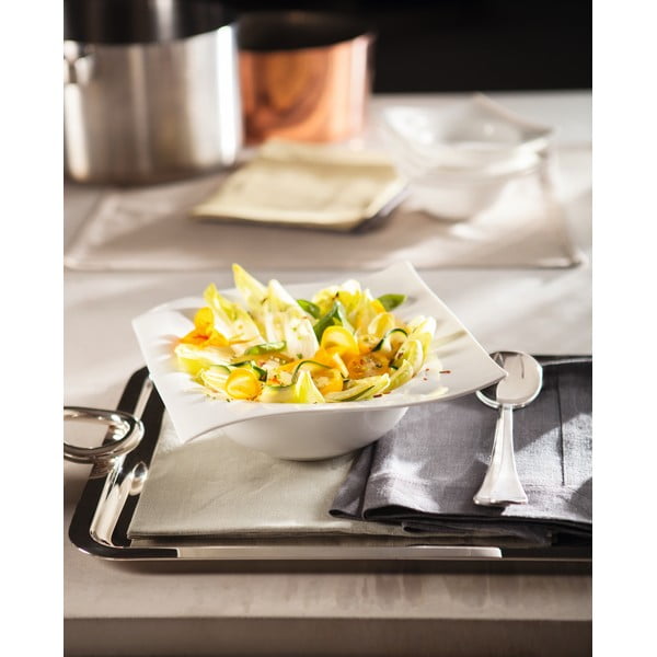 Bol din porțelan Maxwell & Williams Motion, 19 x 19 cm, alb-image-2