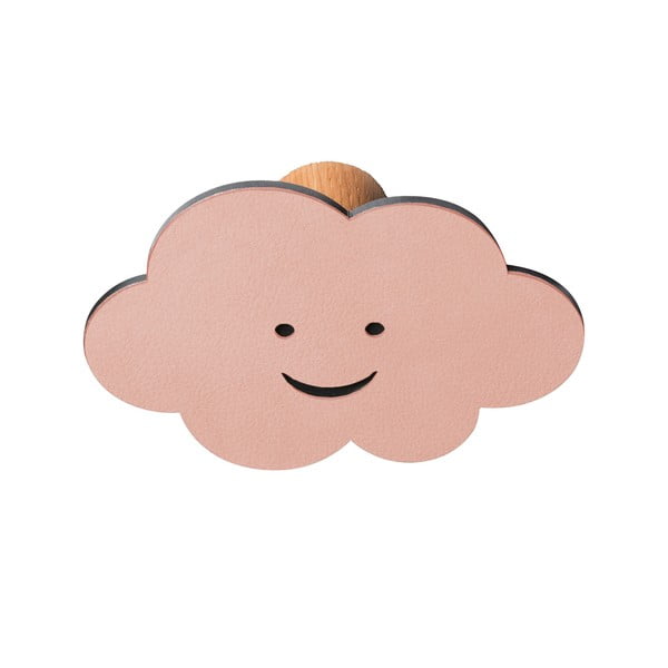 Cârlig roz de montat pe perete din oțel Cloud Dot Nupo – LIND DNA