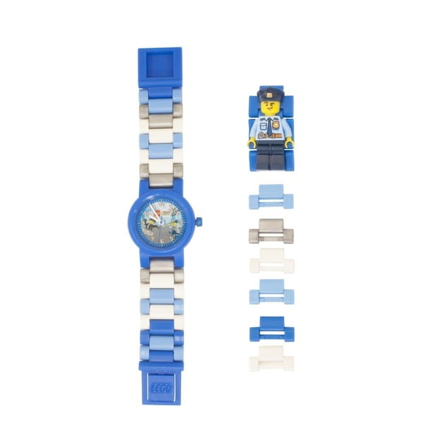 Ceas pentru copii cu figurină LEGO® City Police Officer-image-2