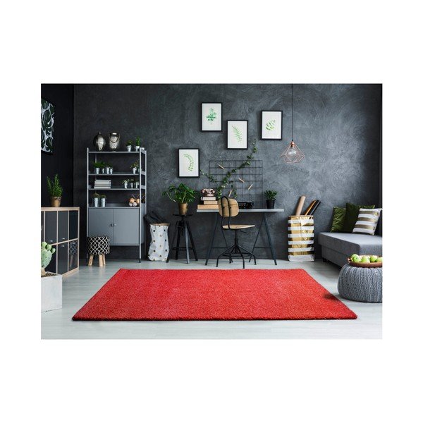 Covor roșu Universal Khitan Liso Red, 100 x 150 cm-image-1