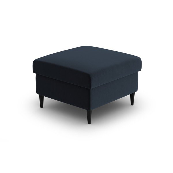 Taburet albastru închis cu tapițerie din catifea Kyoto – Cosmopolitan Design-image-2