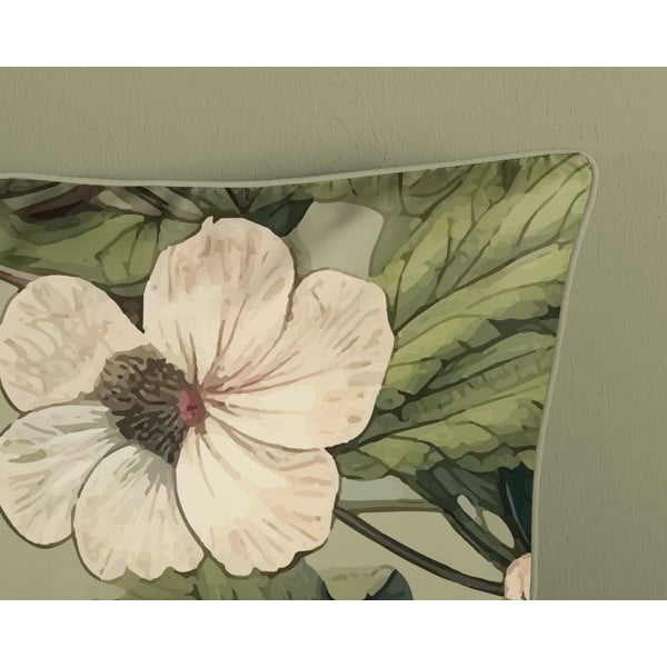 Lenjerie de pat kaki din bumbac satinat pentru pat de o persoană, extinsă 140x220 cm Onaz – Descanso-image-3