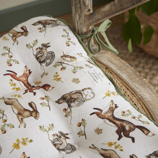 Pernă de scaun din bumbac 36x34 cm Forest Fable – Cooksmart ®-image-2