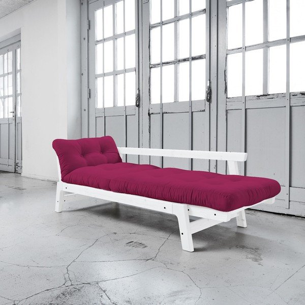 Canapea extensibilă Karup Step White/Pink-image-3