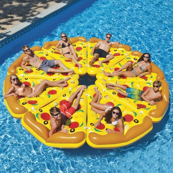 Saltea gonflabilă plajă InnovaGoods Pizza-image-2