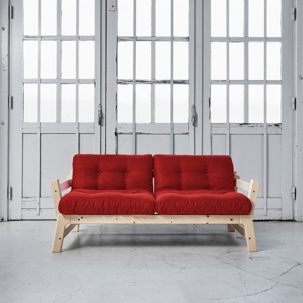 Canapea extensibilă Karup Step Natural/Passion Red-image-1