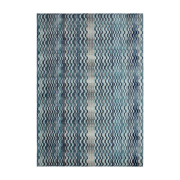 Covor Asiatic Carpets Wave, 160 x 230 cm, albastru
