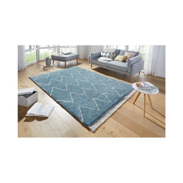 Covor Mint Rugs Rotonno, 80 x 150 cm, albastru-image-3