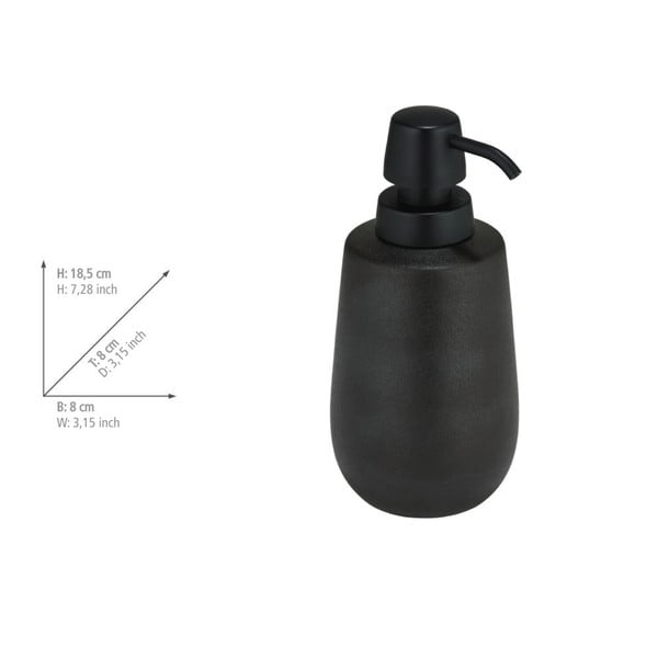 Set de accesorii de baie negru din ceramică Nerno – Wenko-image-4