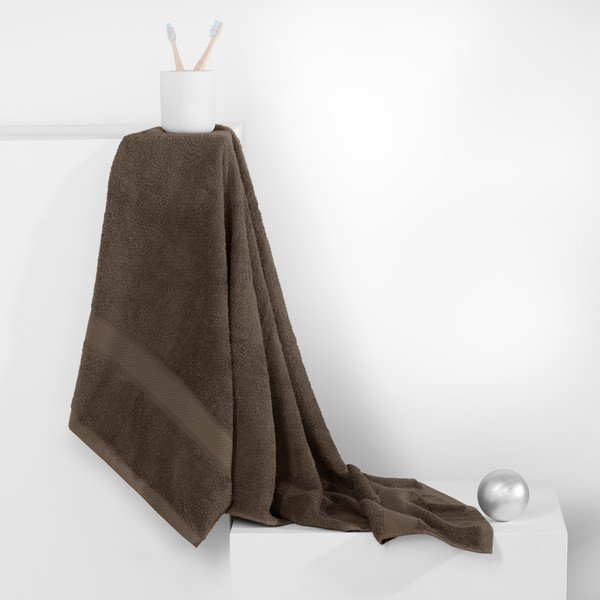 Prosop DecoKing Bamby Brown, 70 x 140 cm, maro închis-image-1