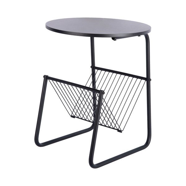 Măsuță auxiliară rotundă din metal ø 40 cm Riqueza Revista – Leitmotiv