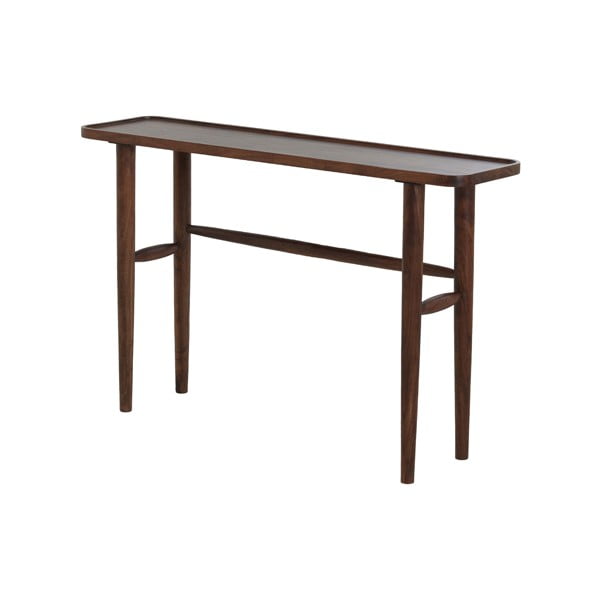 Masă consolă maro din lemn masiv de acacia 30x120 cm Qiano – Light & Living-image-2