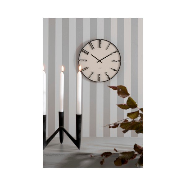 Ceas de perete Karlsson Sentient, ⌀ 40 cm, alb-image-2