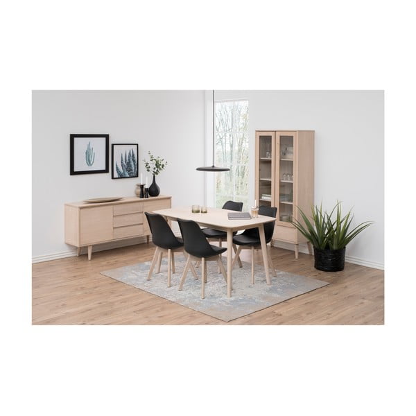 Masă dining cu baza din lemn de stejar Actona Nagano, 150 x 80 cm-image-3