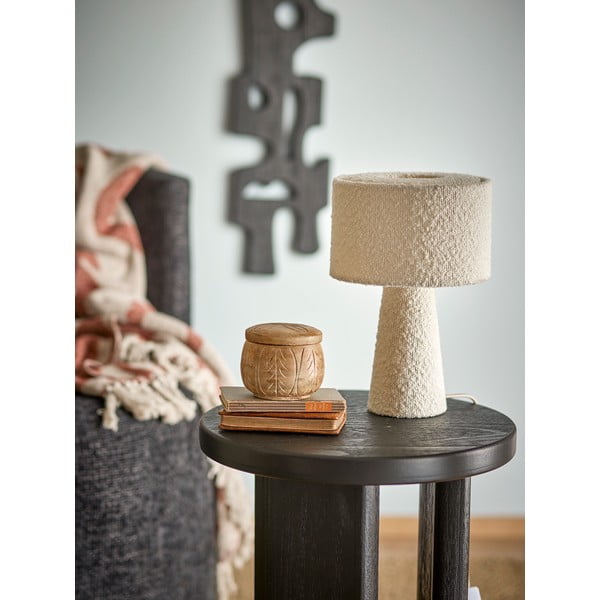 Veioză albă cu abajur textil (înălțime 30 cm) Emmie – Bloomingville-image-3