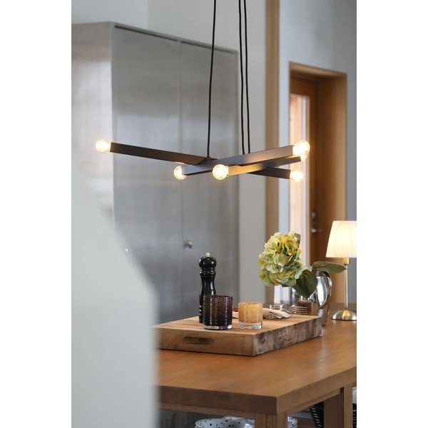 Lustră neagră din metal Stack – Markslöjd-image-2