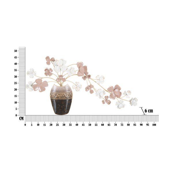 Decorațiune metalică de perete Mauro Ferretti Vase, 87,5 x 46 cm-image-2