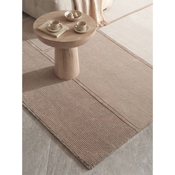 Covor maro/crem din amestesc de lână 120x170 cm Presilda – Villeroy&Boch-image-3