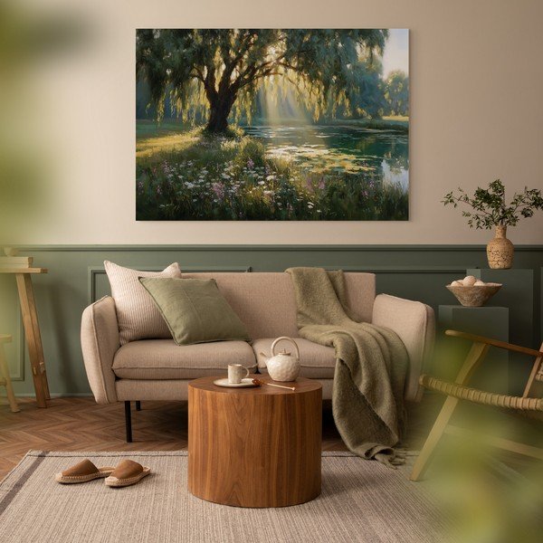 Tablou 113x85 cm Sunlit Willow – Styler-image-2